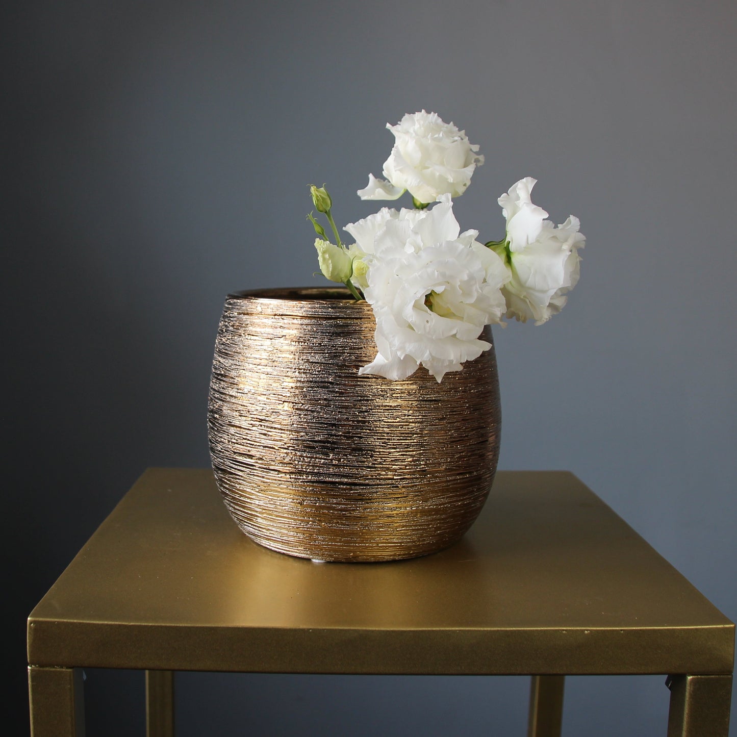 small gold vase in Genoa