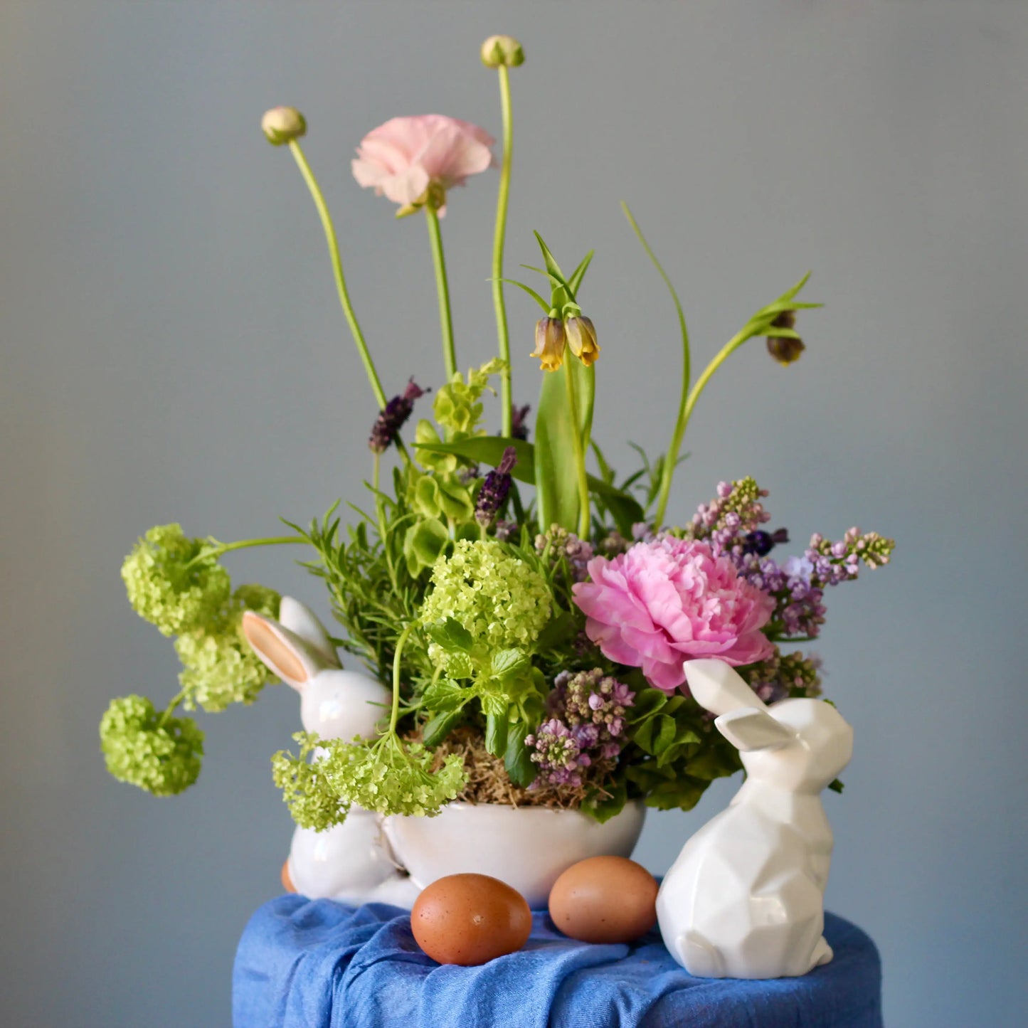 Easter Composition with viburnum