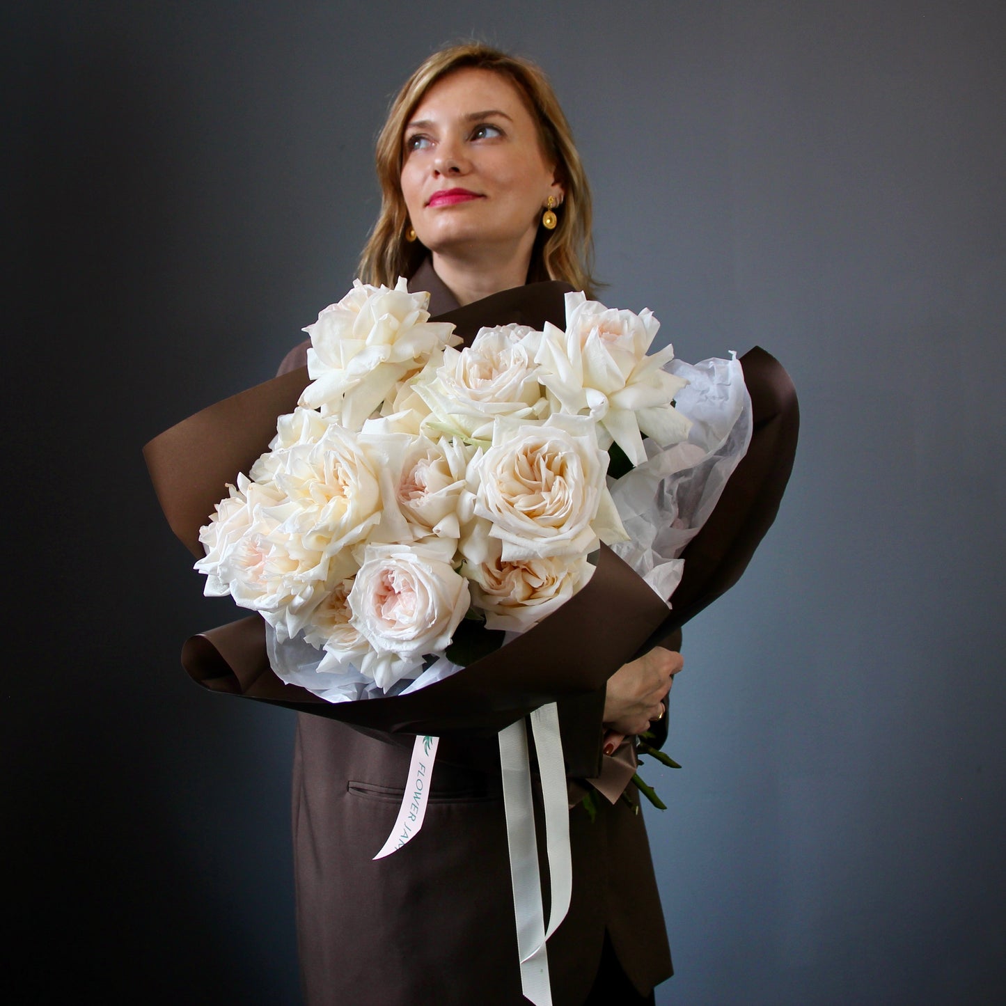 rose bianchi Consegna a genova Bouquet of Flowers