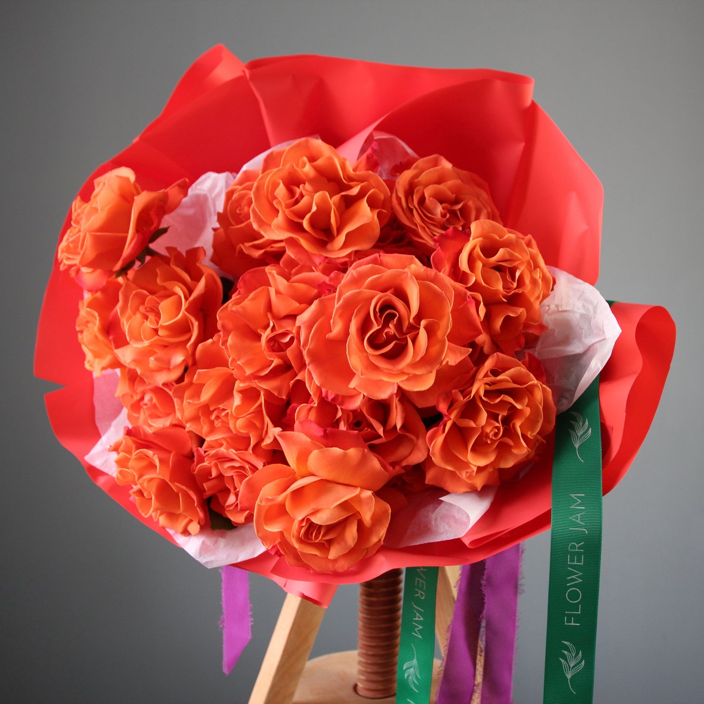 orange roses in Genoa liguria