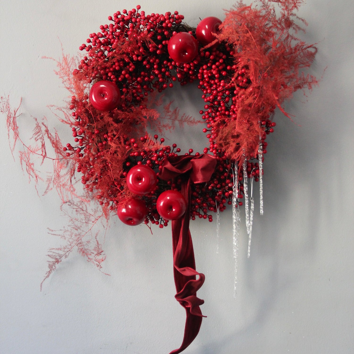 Red Christmas wreath