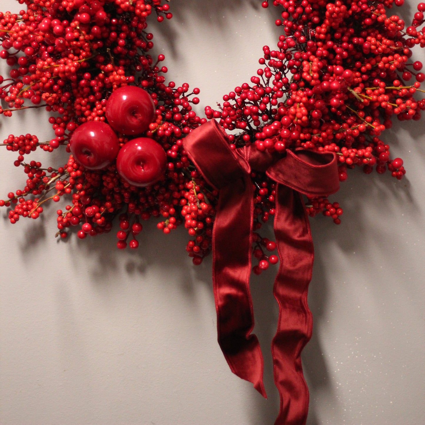 Red Christmas wreath