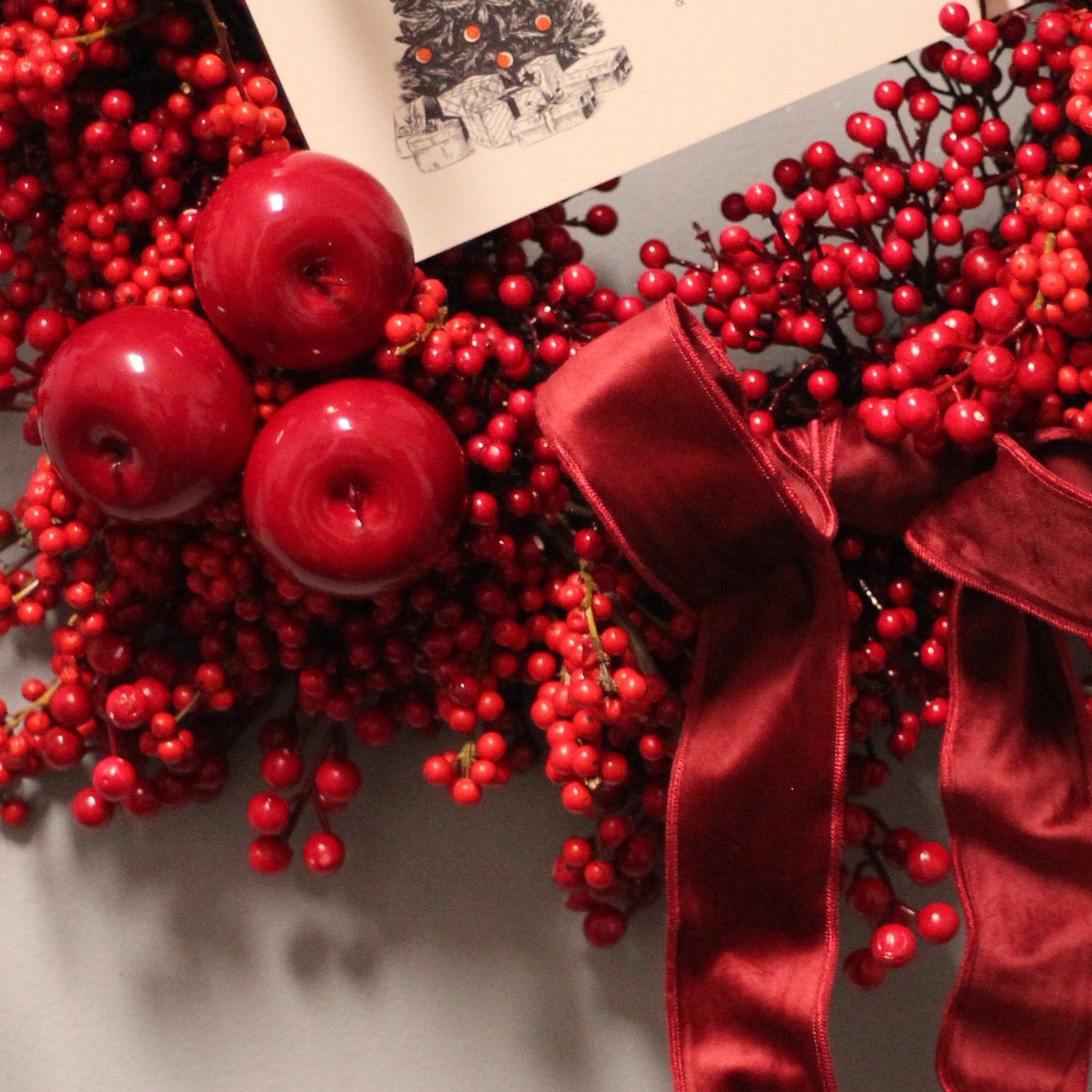 Red Christmas wreath