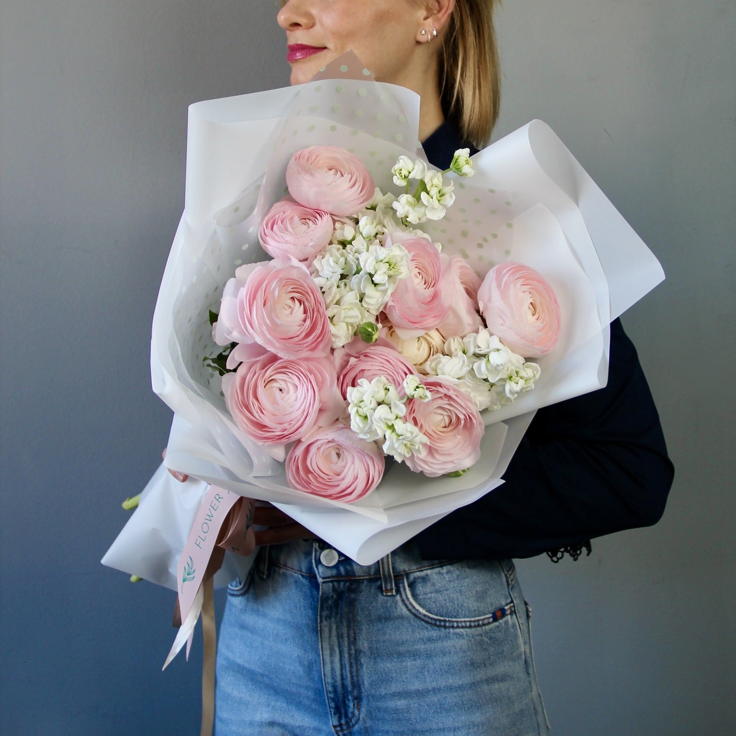 Ranunculus pink boquet Flowers