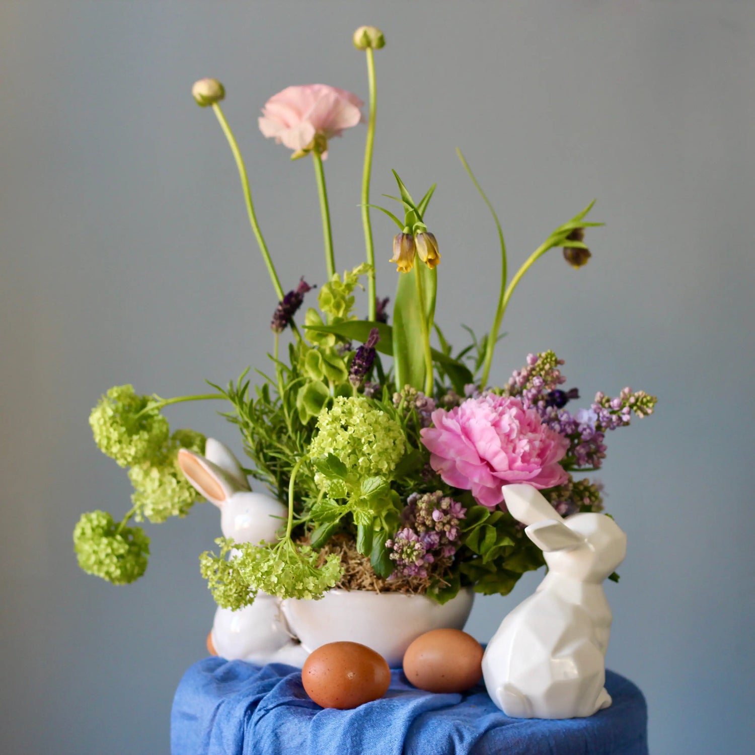 Easter Composition with viburnum