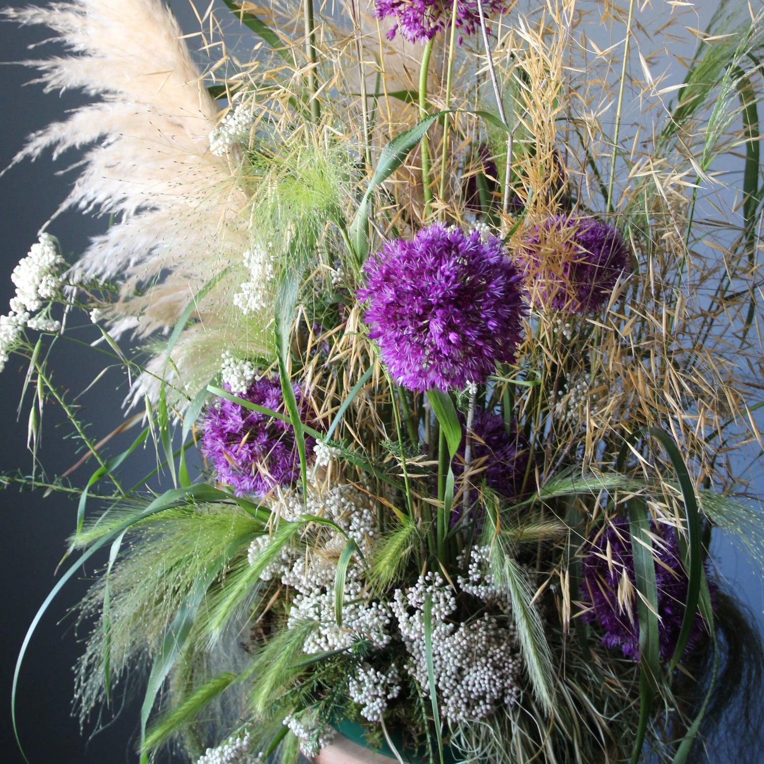 Grass herbs flower compositions Genova Flower Composition