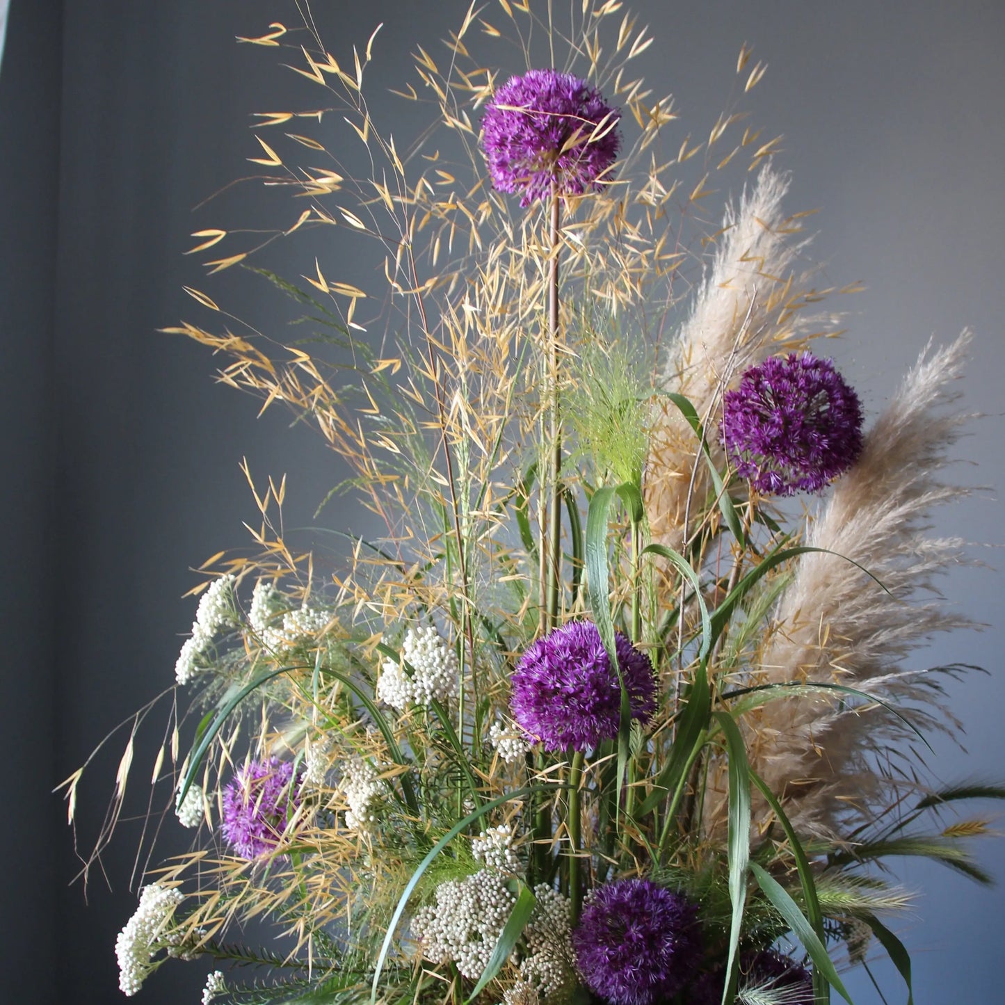 Alium pink viola Flower Composition