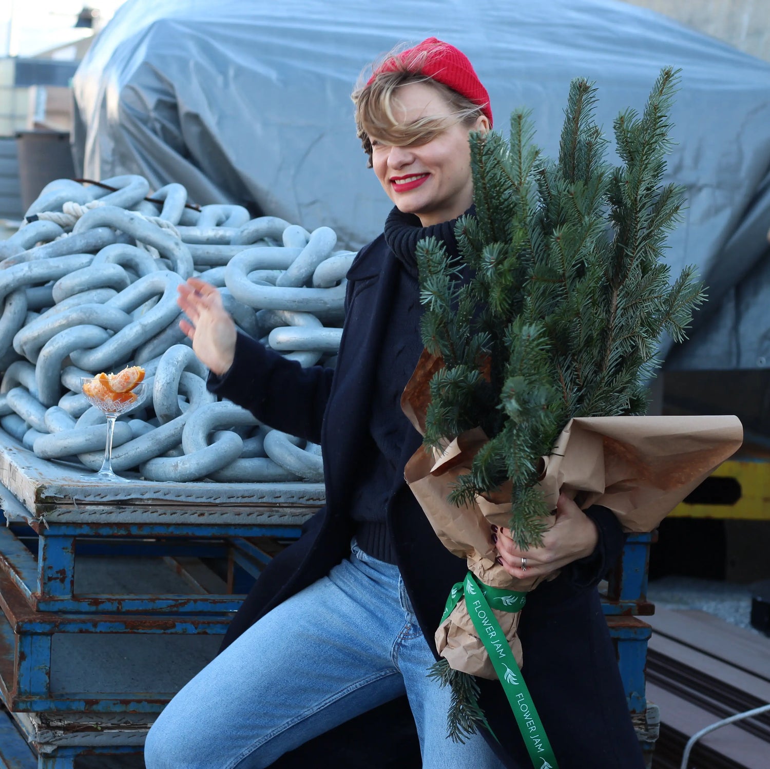 bunch of christmas tree