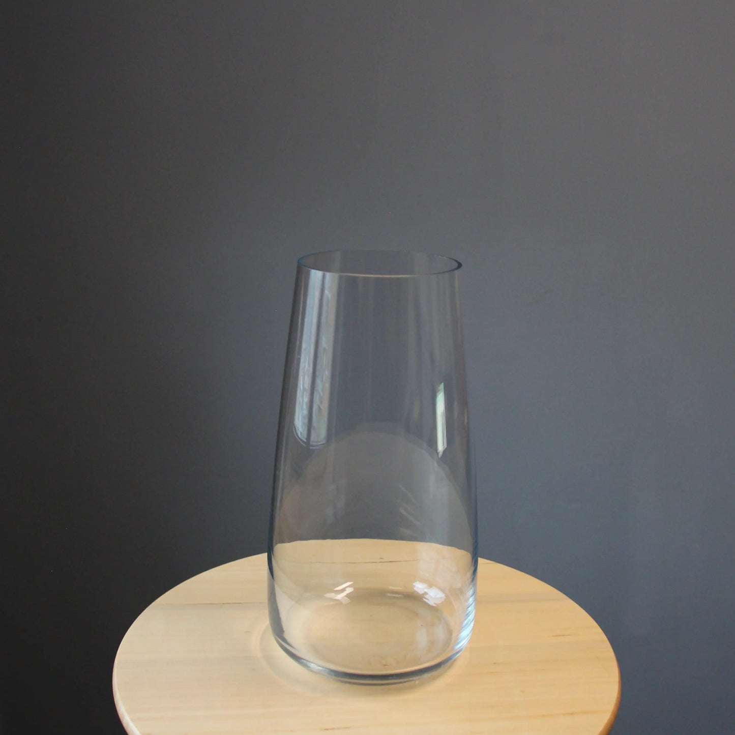 transparent tall vase in Genoa Vases