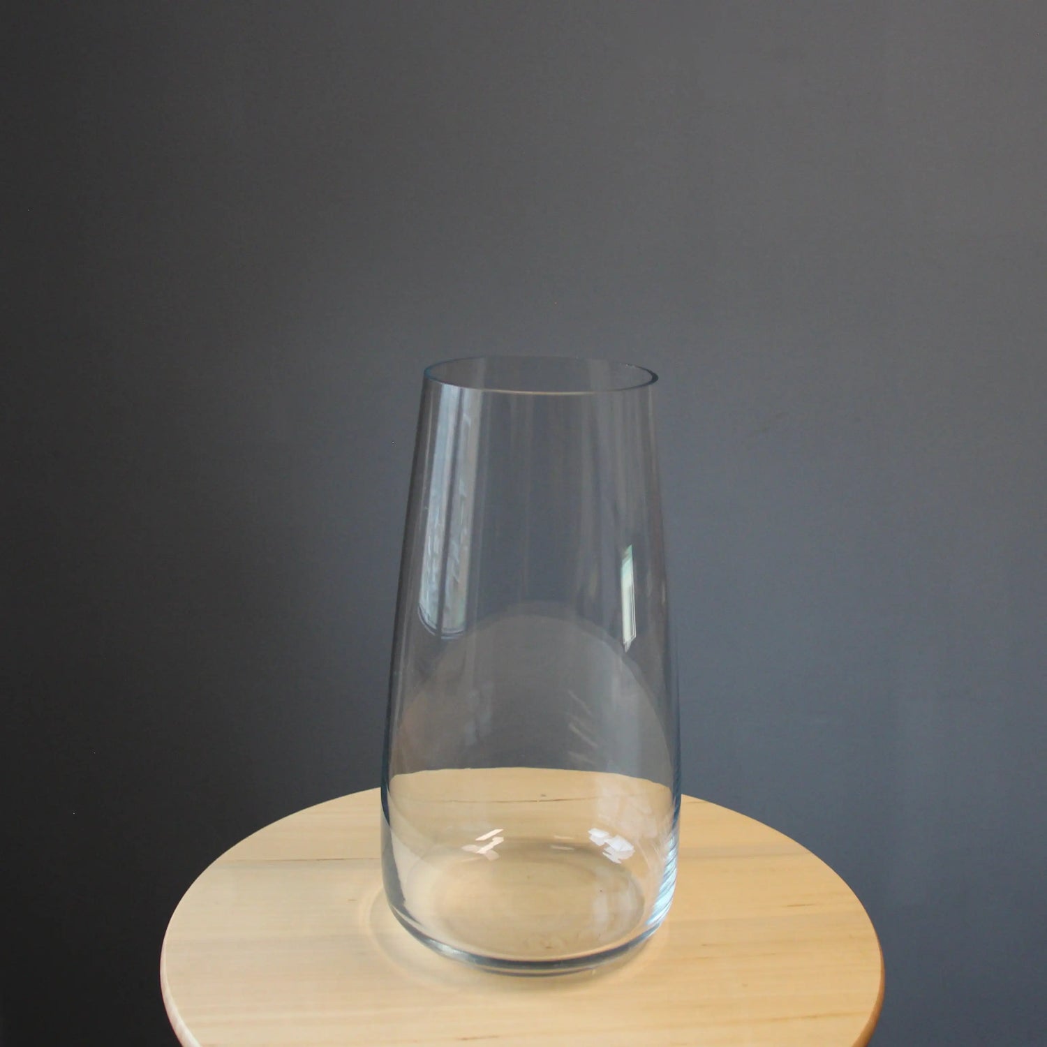 transparent tall vase in Genoa Vases