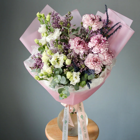 big bouquet of different flowers