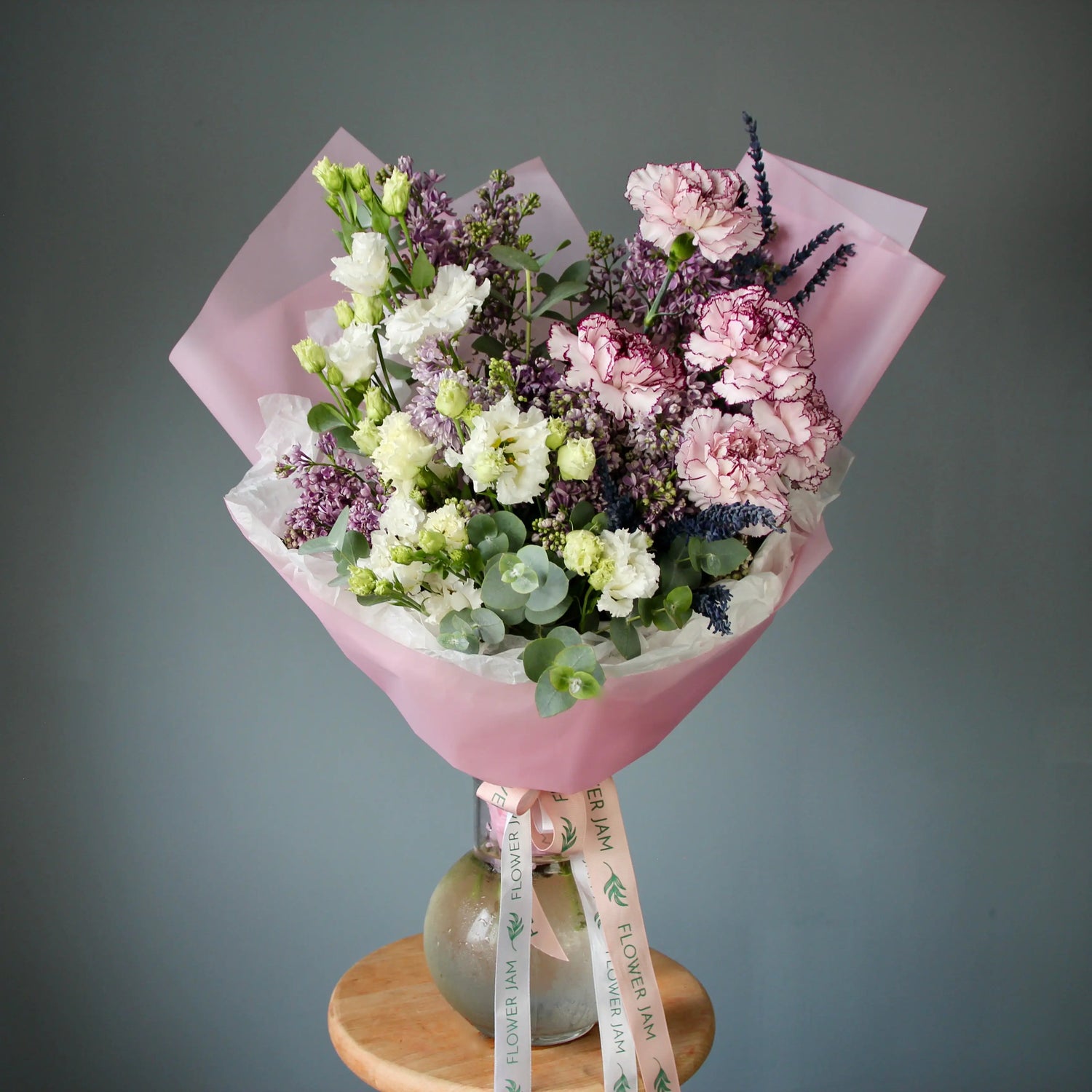 syringa lisianthus flower bouquet