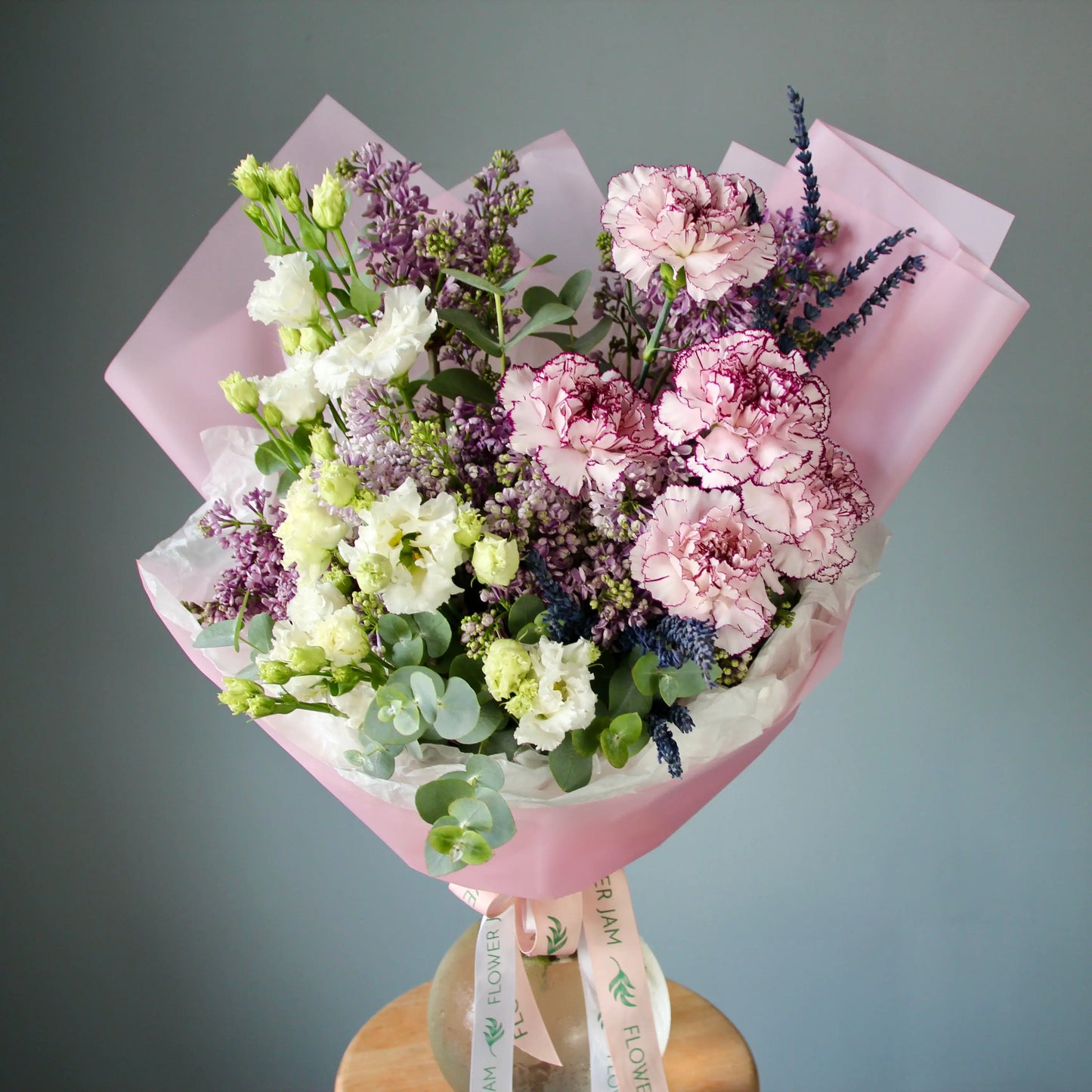 syringa lisianthus flower bouquet