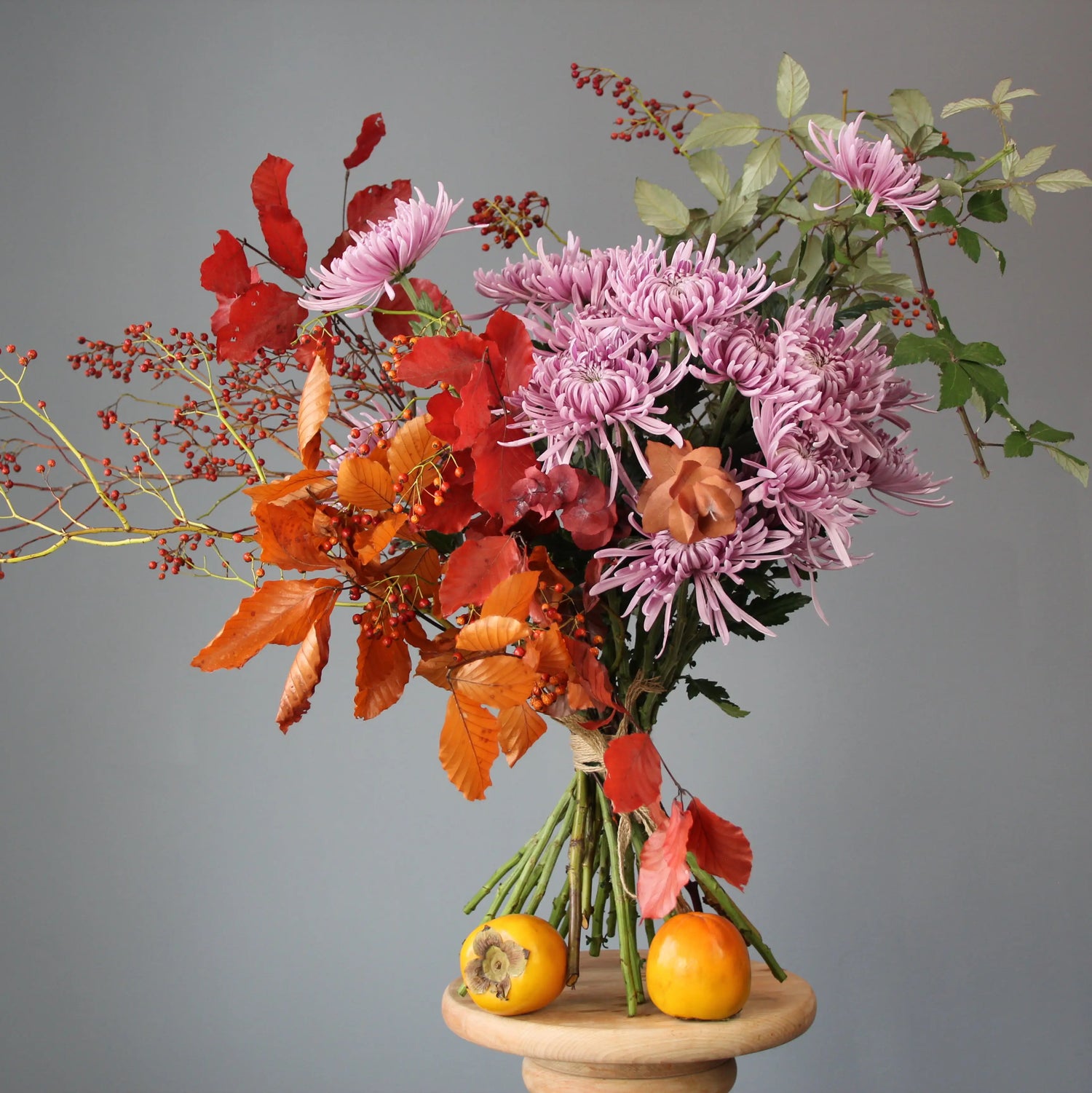 bouquet of big colorful flowers