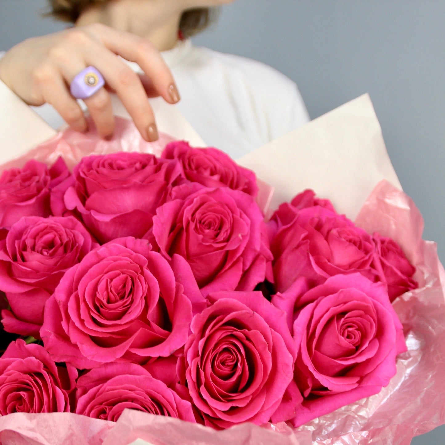 flowers shop in Genoa Liguria Portofino bouquet of roses