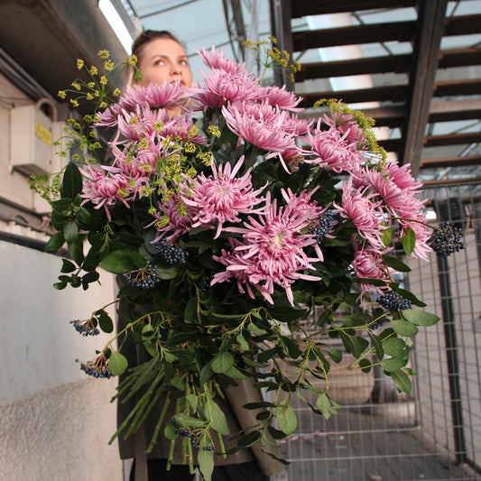 bouquet di crisantemi in Genova, fiera di genova Bouquet of Flowers
