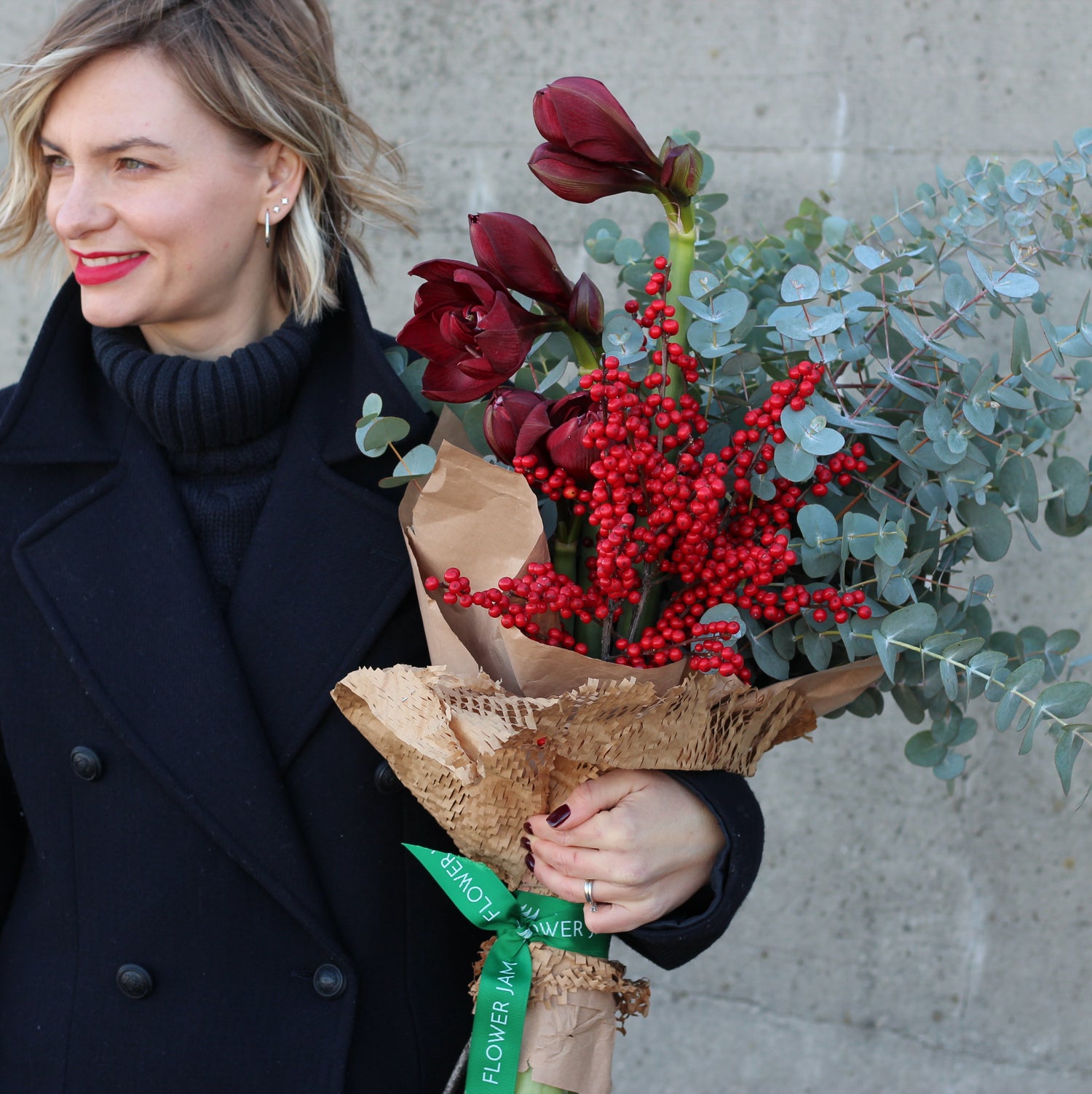 Amarilius bouquet in genoa