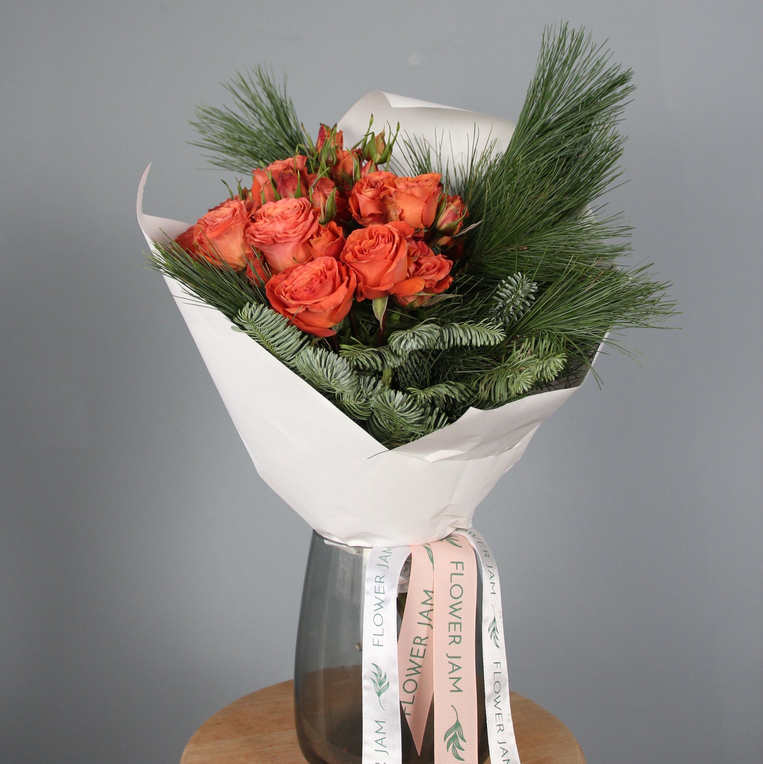 Orange roses bouquet 