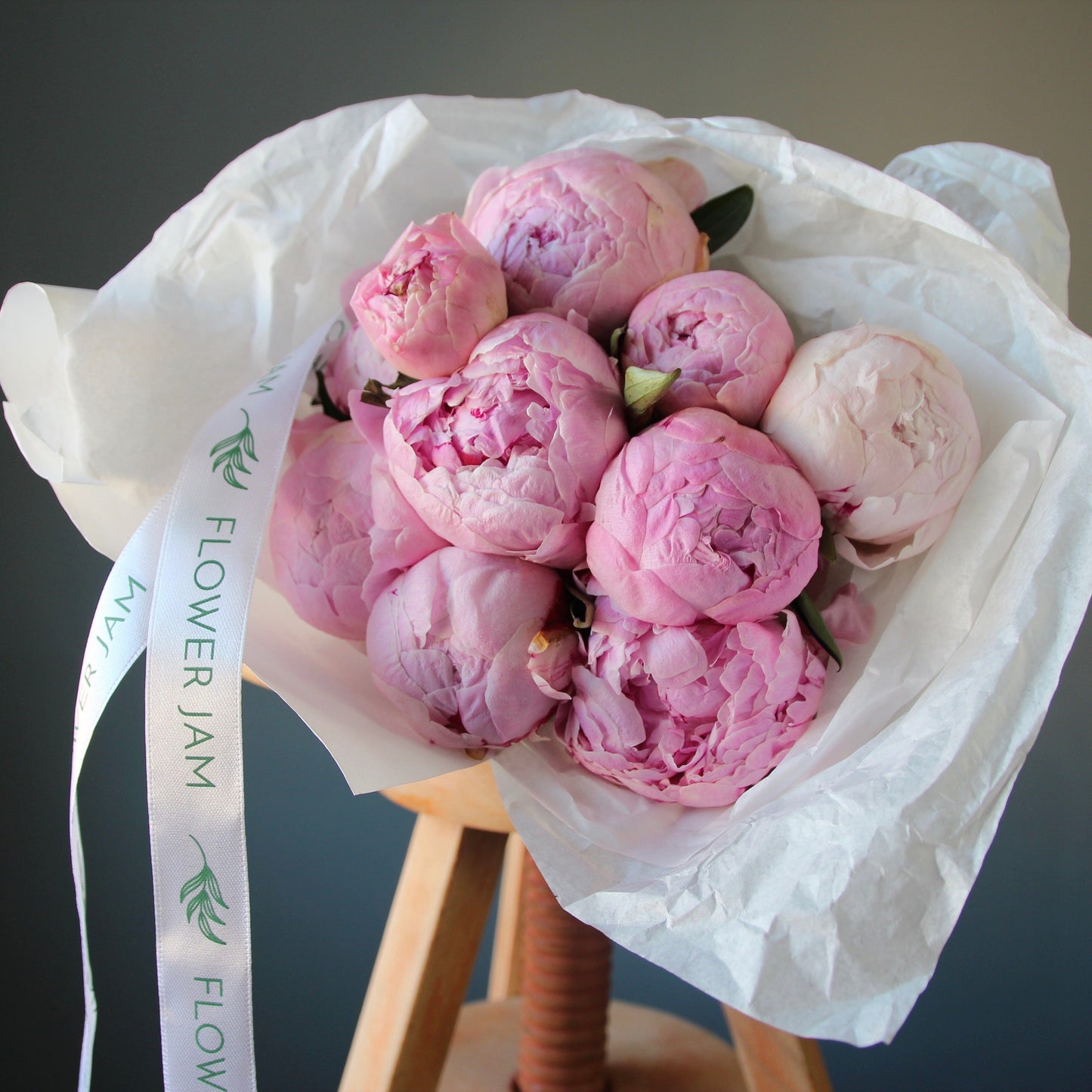 pink peonies in Genoa Peonies